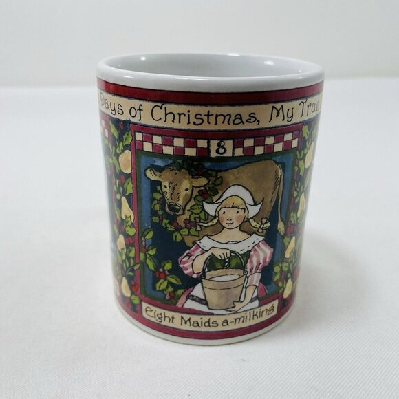 Cic Betty Mug Twelve Days Of Christmas 7 Swans 8 Maids 9 Drummers Replacement - Picture 11 of 11